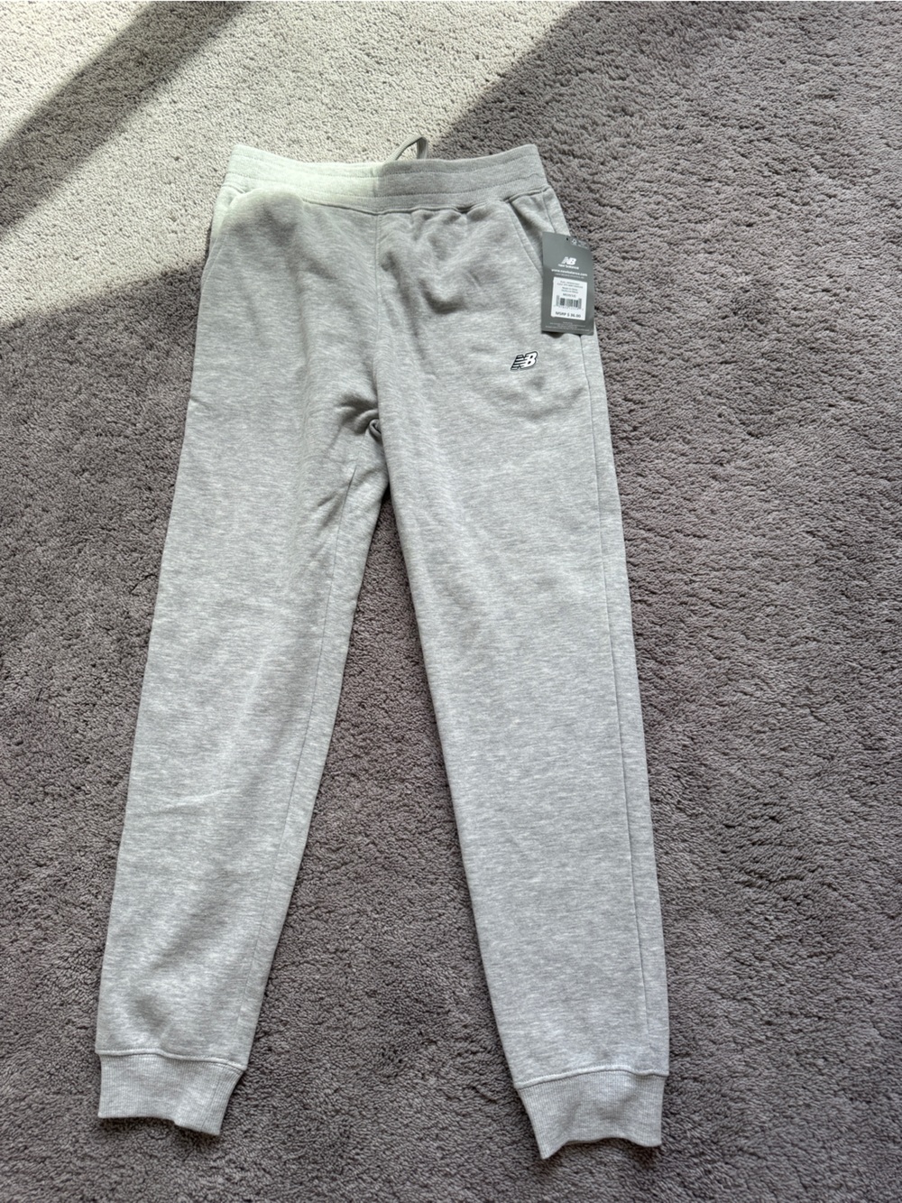 New Balance Kids Light Gray Jogger Sweatpants